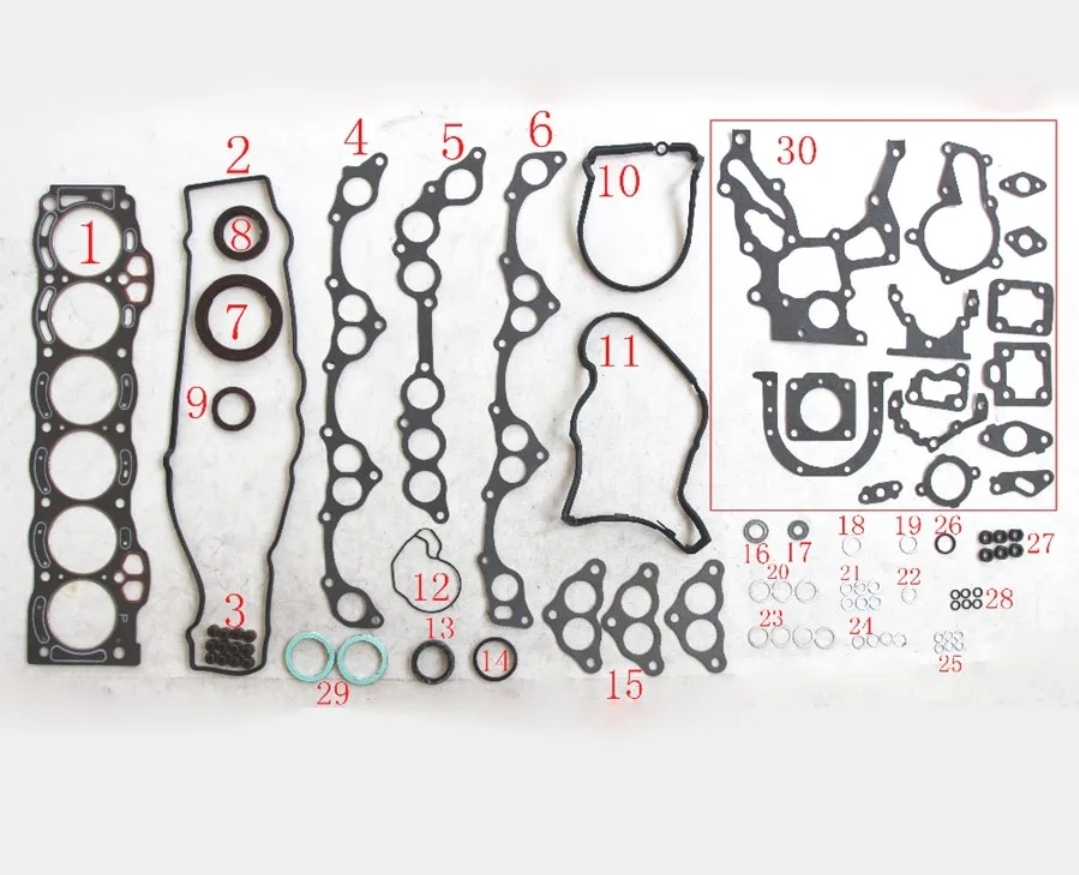 ②トヨタ 1G-EU エンジン用 ガスケットキットフルセット GX51/61/71 マークⅡ クレスタ チェイサー クラウン ソアラ スープラ拍卖