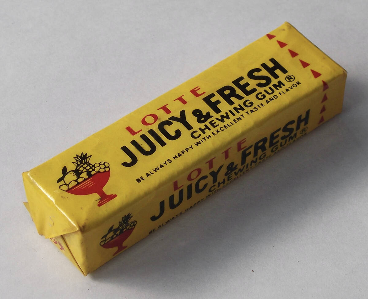 昭和 レトロ 古い LOTTE ガム ジューシィフレッシュ ロッテ ジューシー&フレッシュ JUICY&FRESH GUM チューイング 当時物 ビンテージ拍卖