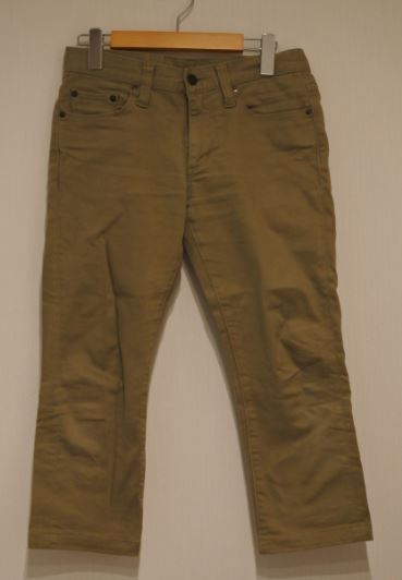 メーカー不明 パンツ 七分丈 ベージュ クロップド カラー stukuk k2h1209★拍卖