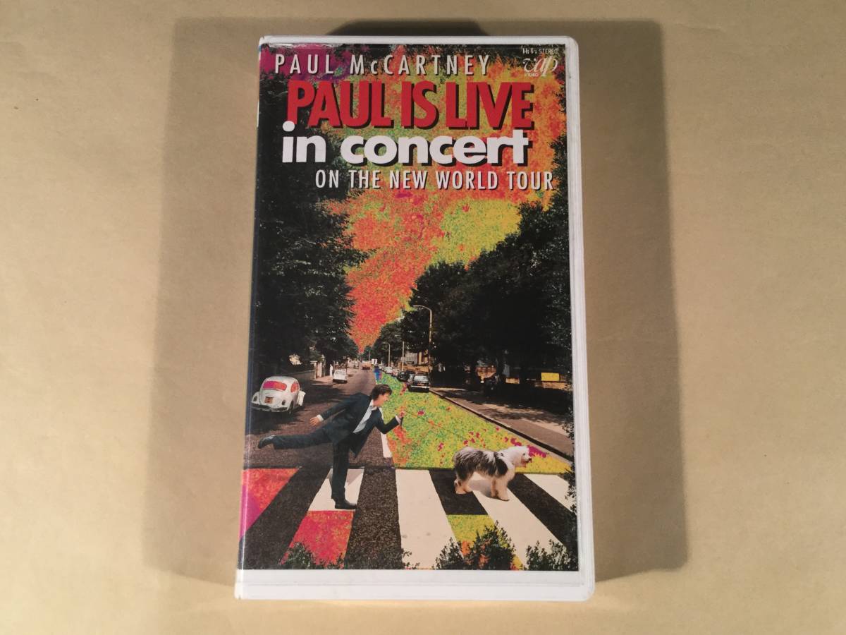 VHSビデオ〓ポール・マッカートニー/ポール・イズ・ライヴ~ニュー・ワールド・ツアー〓良好品!拍卖