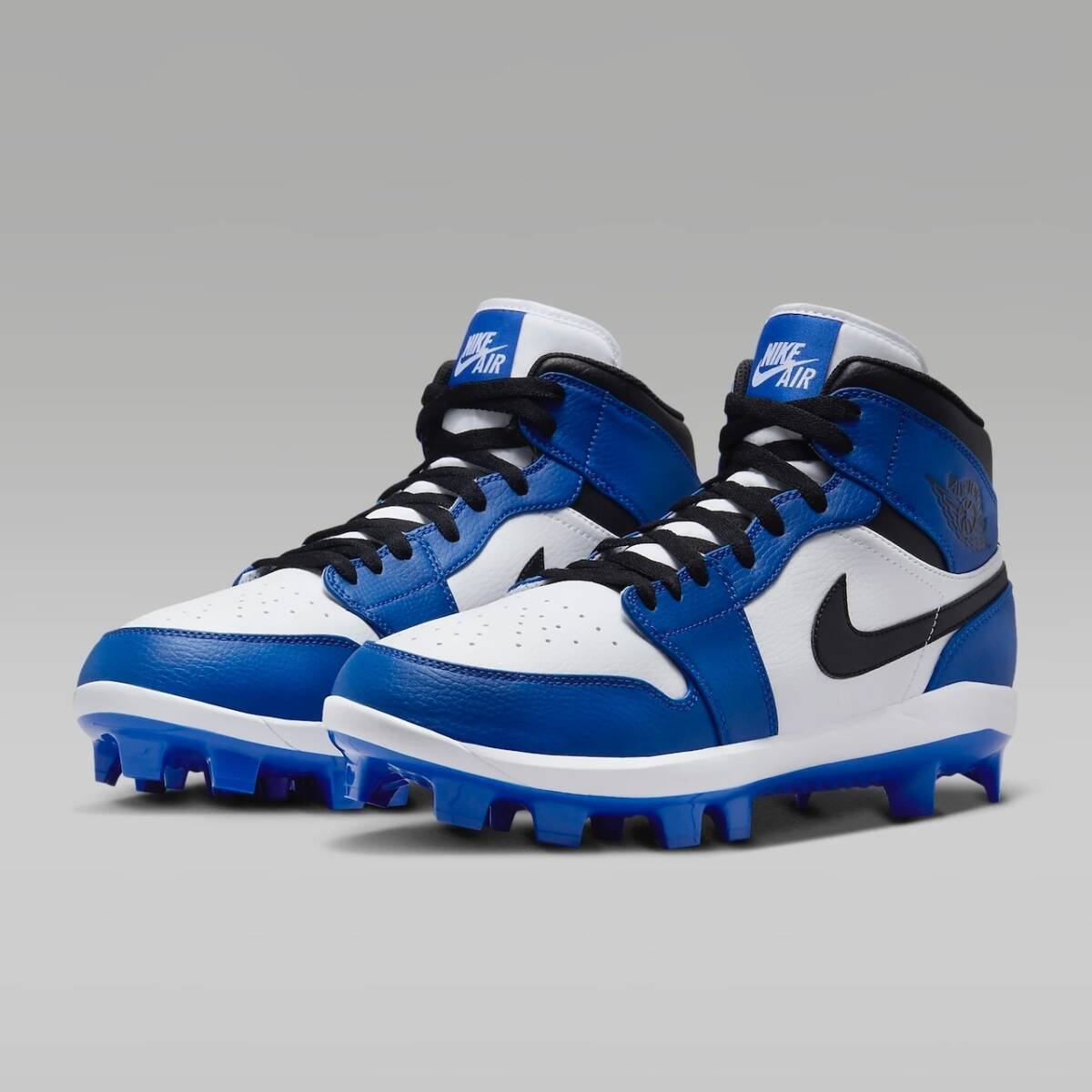 【日本未発売 33cm】 ナイキ ジョーダン 野球 スパイク Jordan 1 Retro MCS ポイント ホワイト ブルー AV5354-411拍卖