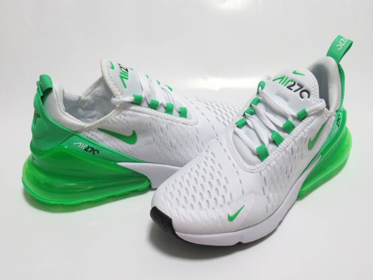 NIKE WMNS AIR MAX 270 ホワイト グリーン 24.5cm ナイキ ウィメンズ エアマックス270 白 緑 AH6789-117拍卖