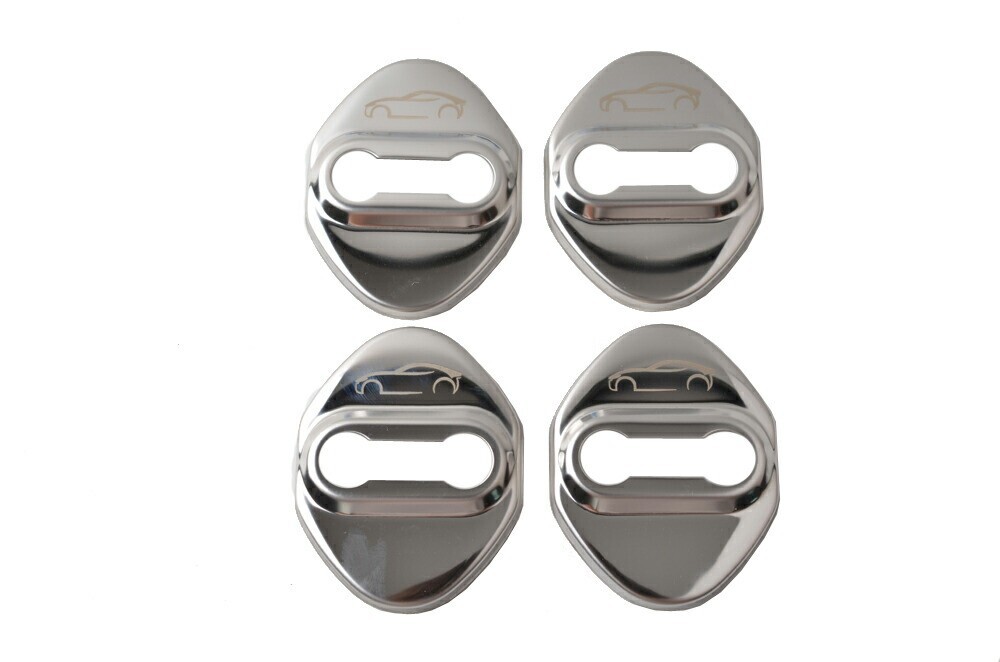 トヨタ 新型カムリ 70系 ドア ストライカー カバー 車用ドアロック 鏡面ステンレス製 ヒンジ 貼付タイプ 5色選択可 4個lf-339拍卖