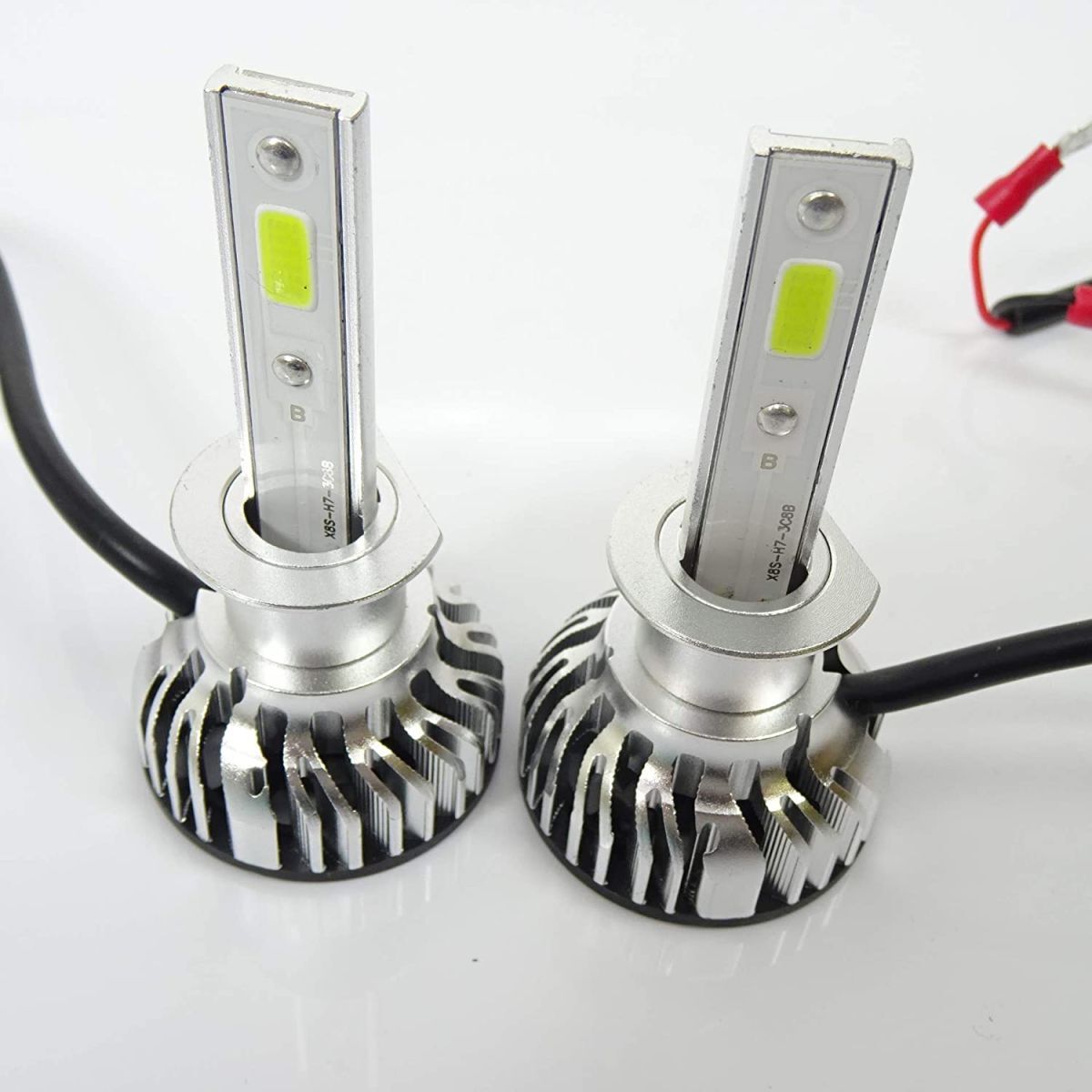 H1 6000K LED バルブ 面発光 ホワイト ヘッドライト ヘッド ランプ フォグ フォグランプ ライト 放熱ファン ヒートシンクh1-dob拍卖