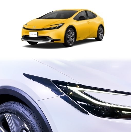 トヨタ プリウス 60系 メッキ ヘッドライト アイライン カバー アイブロウ フェンダー フロントバンパー compass1719304863拍卖