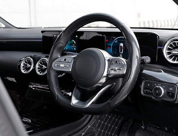 ハンドルカバー レヴォーグ STI 全グレード対応 カーボン調 ABS製 スリップ止め ステアリングカバー 2個compass1698219503拍卖