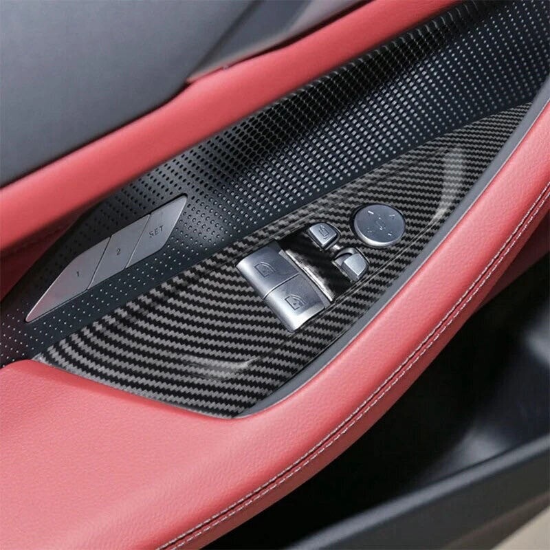 BMW カーボン調 ウインドウスイッチ パネル カバー G22 G23 M440i クーペ カブリオレ 4シリーズ 左ハンドル用 カバー compass1716457164拍卖