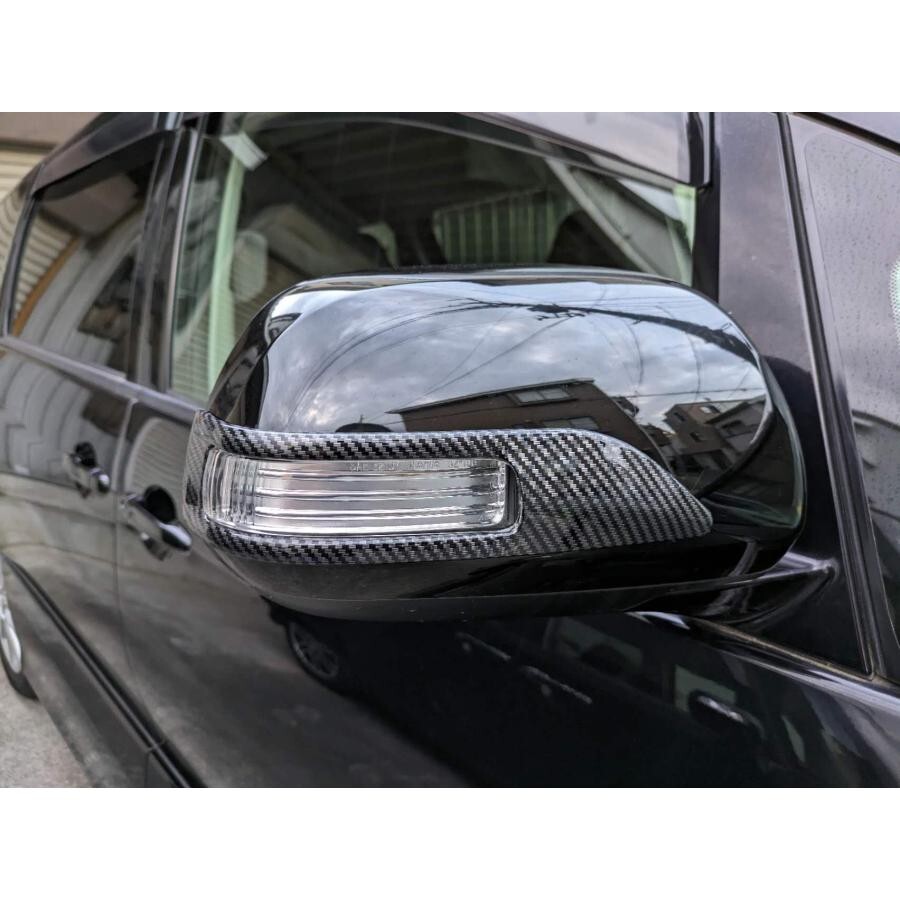 アルファード 20系 240X 240S 240G 350X 350S 350G カーボン調 ドアミラー サイドミラー リング ミラー ウインカー compass1718072012拍卖