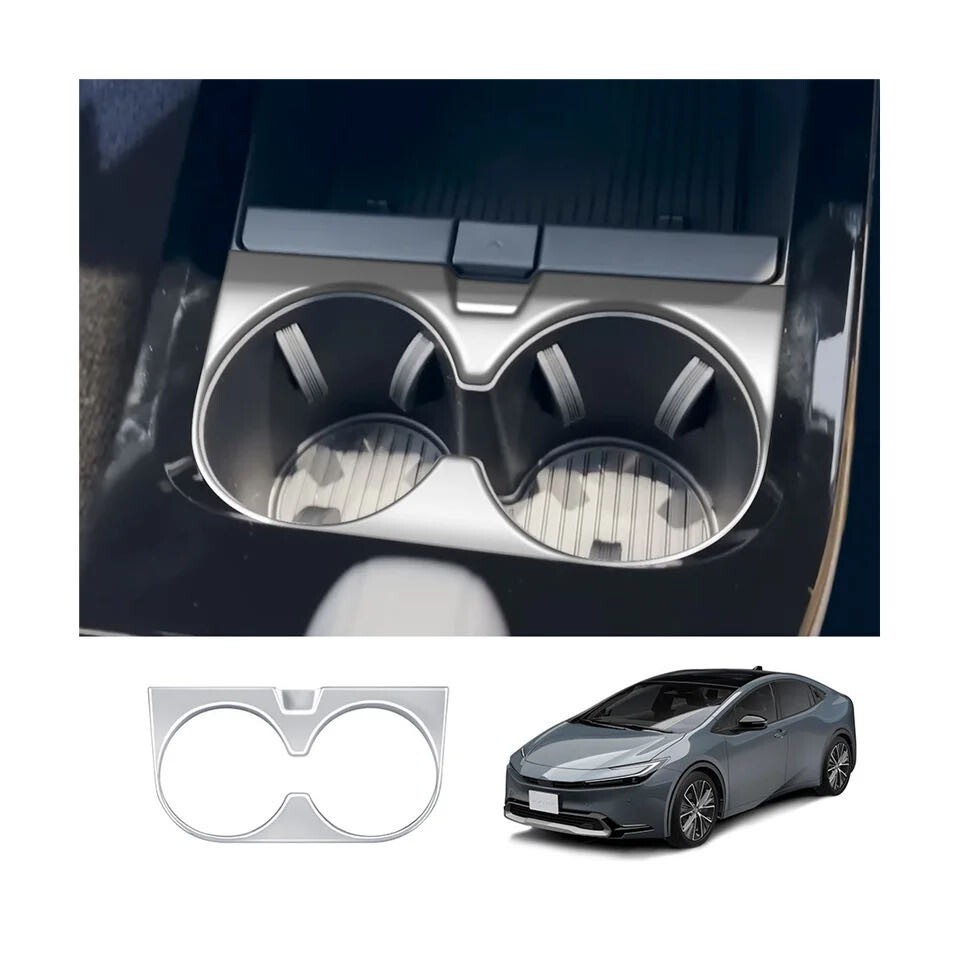 プリウス 60系 シルバー ドリンクホルダーカバー カップホルダー フロントドリンクホルダー パネル compass1719458954拍卖