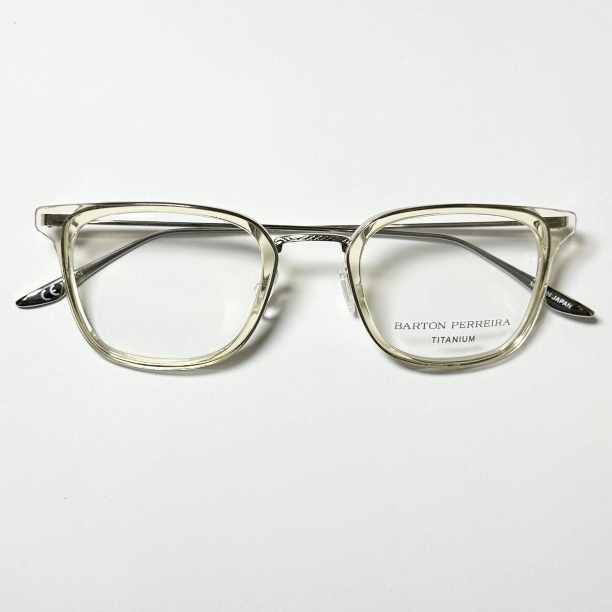 バートンペレイラ HEALEY CHA/SIL 正規日本製 メガネ 純正ケース付き チタン素材 Barton Perreira 米国ブランド拍卖