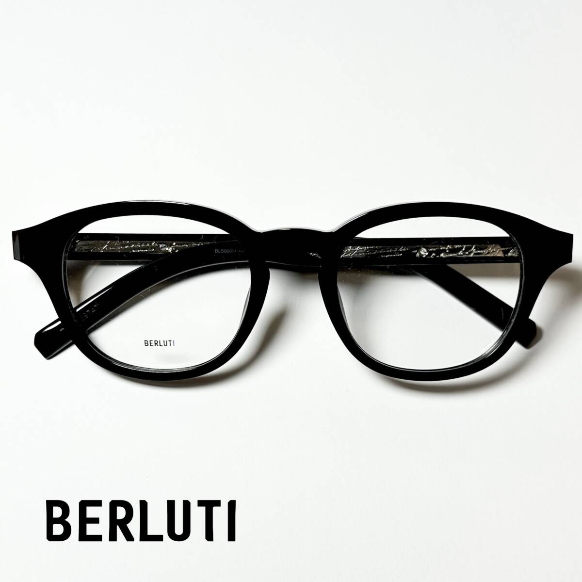 処分価格 BERLUTI メガネ 日本製 純正新品 ベルルッティ BL50005I 001|付属品完備 フランスブランド拍卖