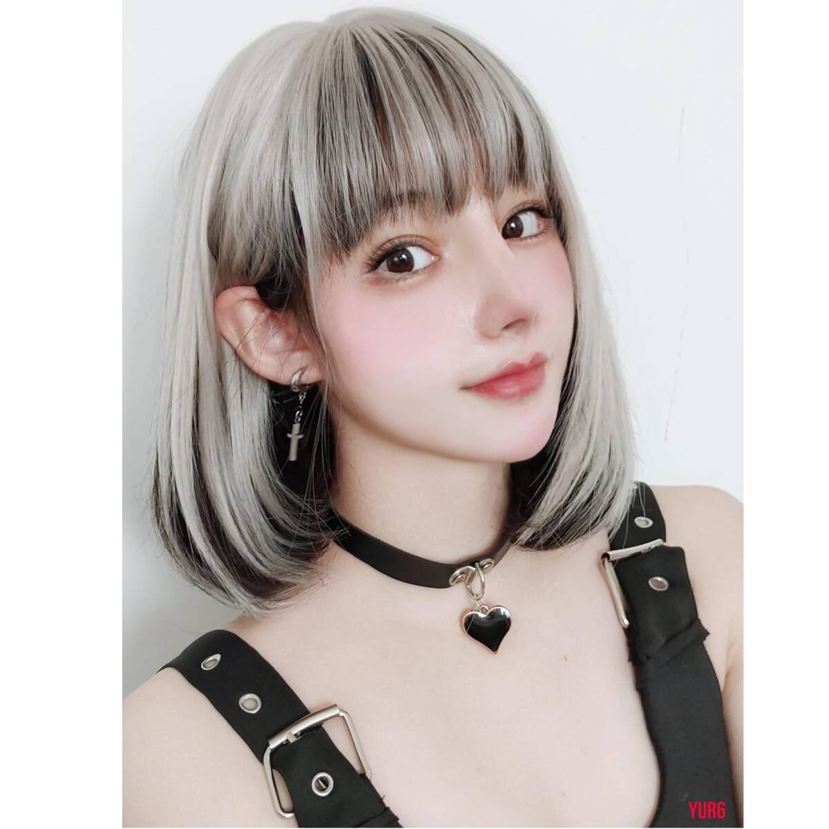 ミディアム ボブ レディース ウィッグ ナチュラル wig 耐熱 人工頭皮 小顔効果 フルウィッグ かつら 普段使い ベージュミックス拍卖