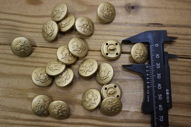 【副資材】 21mm 1つ穴金属ボタン 25個 (1102)拍卖