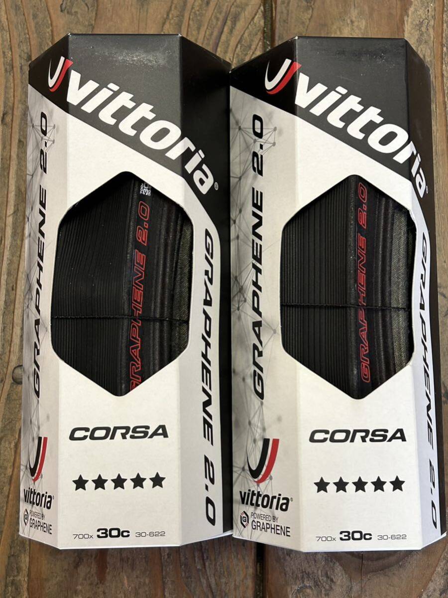 送料込 新品 ビットリア 最高級クリンチャータイヤ『コルサ700×30c フルブラック 2本セット』重量283g(箱は折りたたんで発送)拍卖