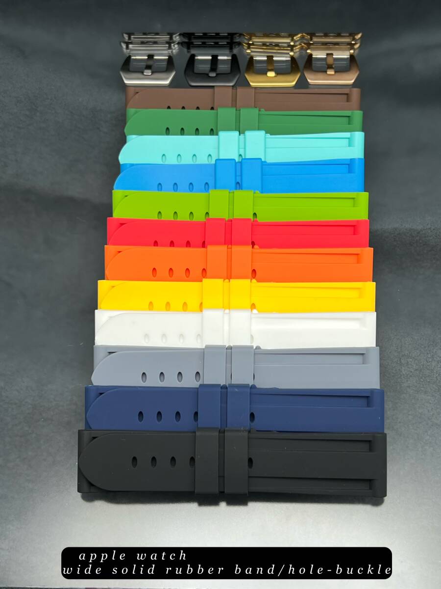 ディープ ラバー ベルト アップルウォッチ ホールバックル付 ウルトラ 49mm 46mm 41mm 45mm 40mm 44mm38mm42mm APPLEWATCH SE シリーズ10拍卖
