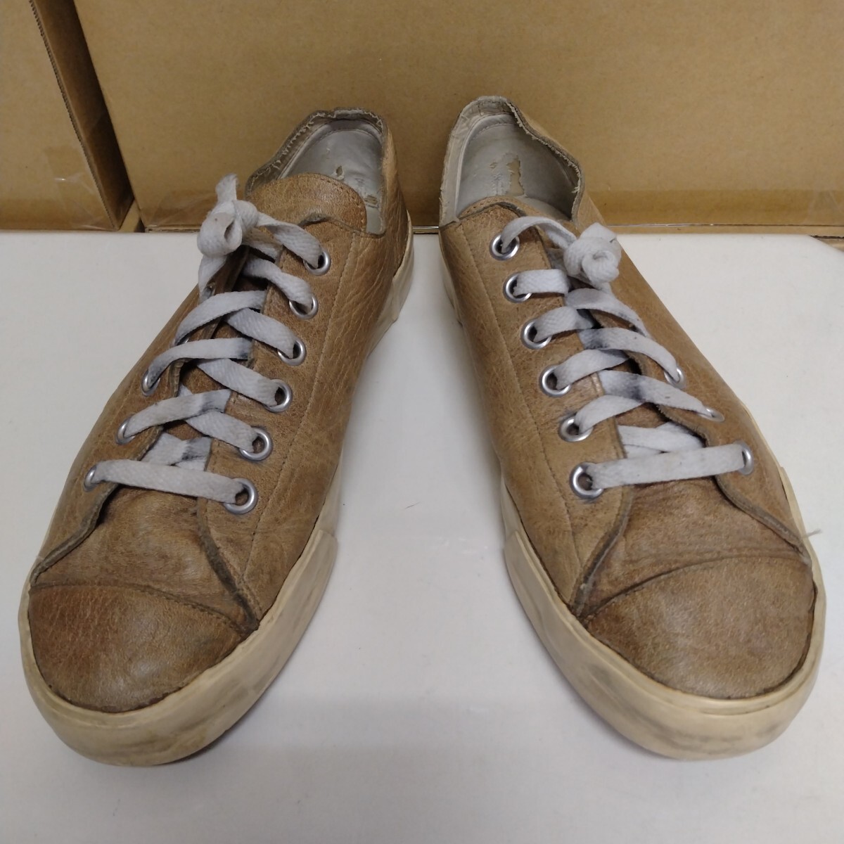 ジュンヤワタナベ レザースニーカー 8 JUNYAWATANABE拍卖