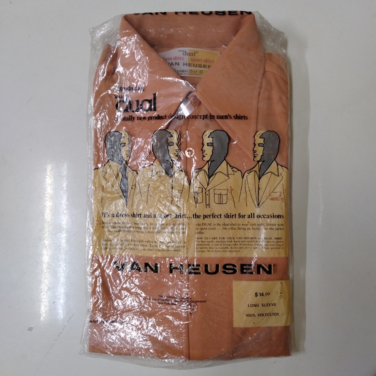 VANHEUSEN 70'sシャツ ヴァンヒューゼン デッドストック 2拍卖