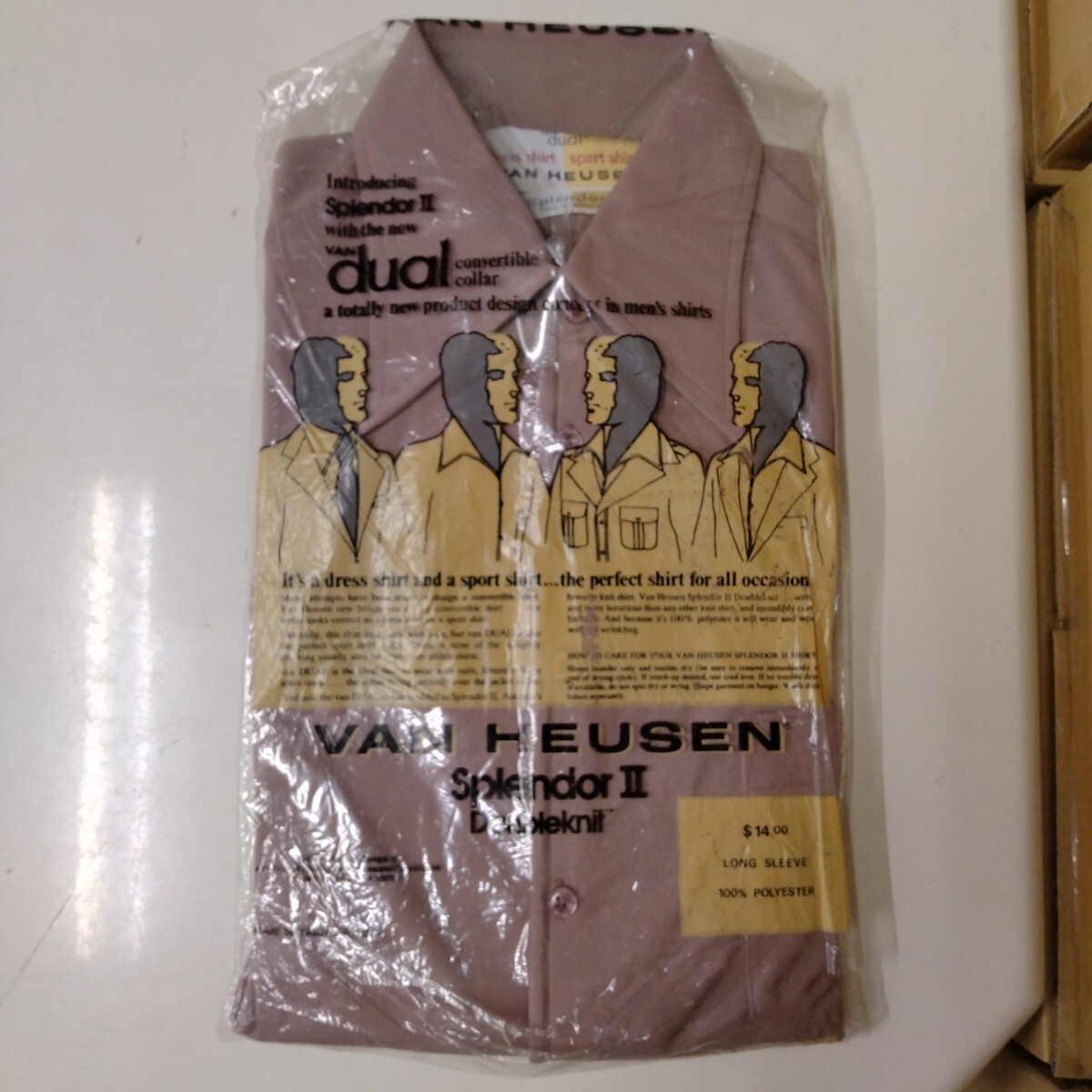 VANHEUSEN 70'sシャツ ヴァンヒューゼン デッドストック 1拍卖