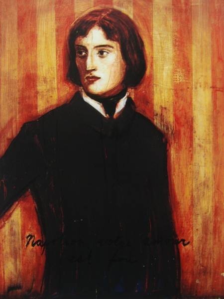 Elizabeth Peyton、Napoleon、希少画集画、新品額装付 choco拍卖