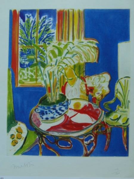 Henri Matisse、PETIT INTERIEUR BLEU、海外版希少レゾネ、状態良好、送料込み、y321拍卖