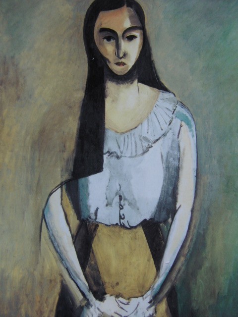 アンリ・マティス、『イタリア女』、希少画集画、状態良好、新品木製額・額装付、送料込み、海外画家拍卖