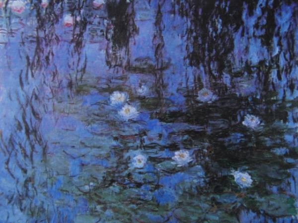 クロード・モネ、青い睡蓮、希少画集画、新品額装付 choco拍卖