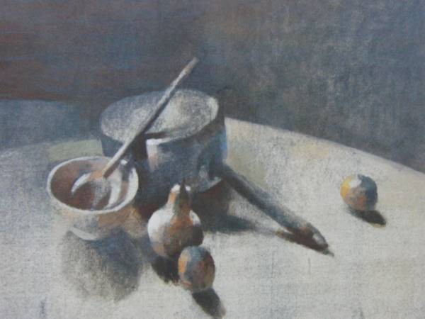 Gilles Sacksick、casserole et fruits、希少画集画、新品額装付、fan拍卖