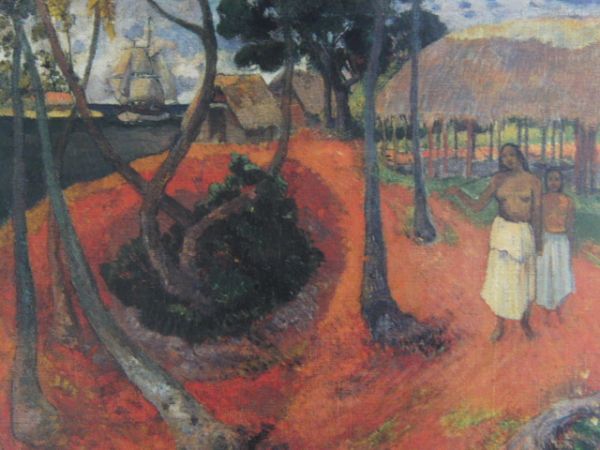 ポール・ゴーギャン、タヒチの牧歌、希少な画集より、状態良好、新品高級額、額装付、送料込み拍卖