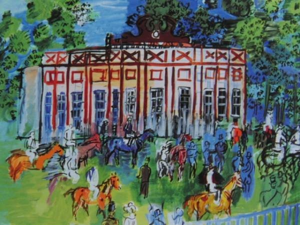 Raoul Dufy、PADDOCK A CHANTILLY、海外版超希少レゾネ、新品額付、fan拍卖