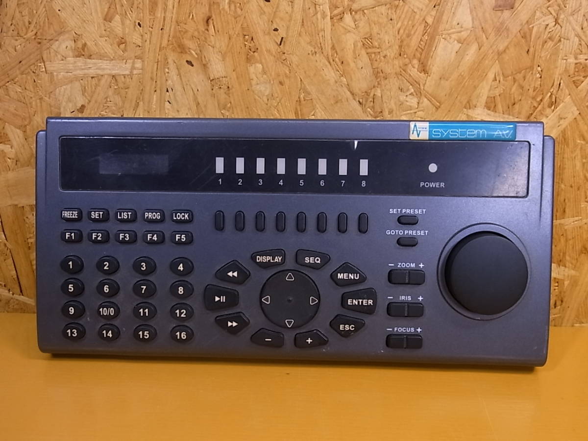 ◎B/259●システム エイ・ブイ SYSTEM A.V.☆監視カメラネットワーク切替機☆動作不明☆ジャンク拍卖