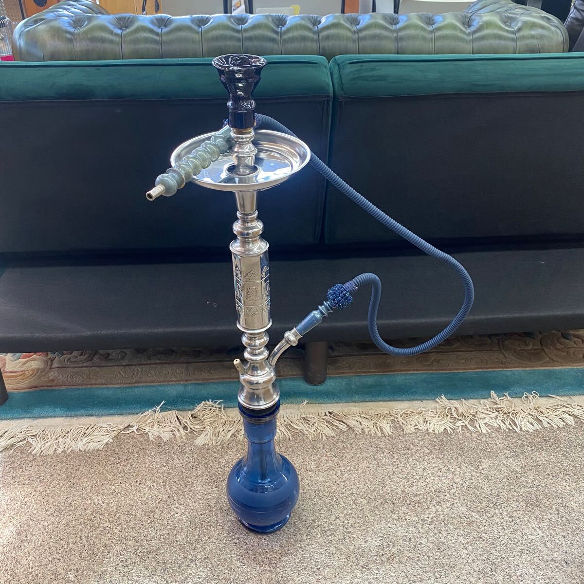 SHISHA シーシャ 水タバコ ブルー 喫煙具 451拍卖