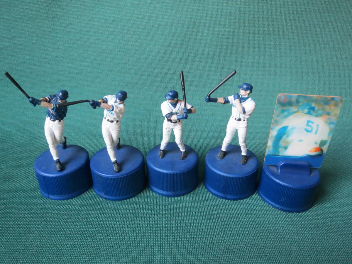 PEPSI ペプシノベルティ マリナーズ・イチロー ボトルキャップフィギュア5個拍卖