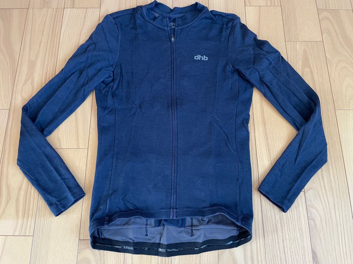 ●dhb●Merino Long Sleeve Jersey●メリノ●ロングスリーブ●長袖ジャージ●Navy●ネイビー●Men‘s●メンズ●サイズS→日本サイズM●美品拍卖