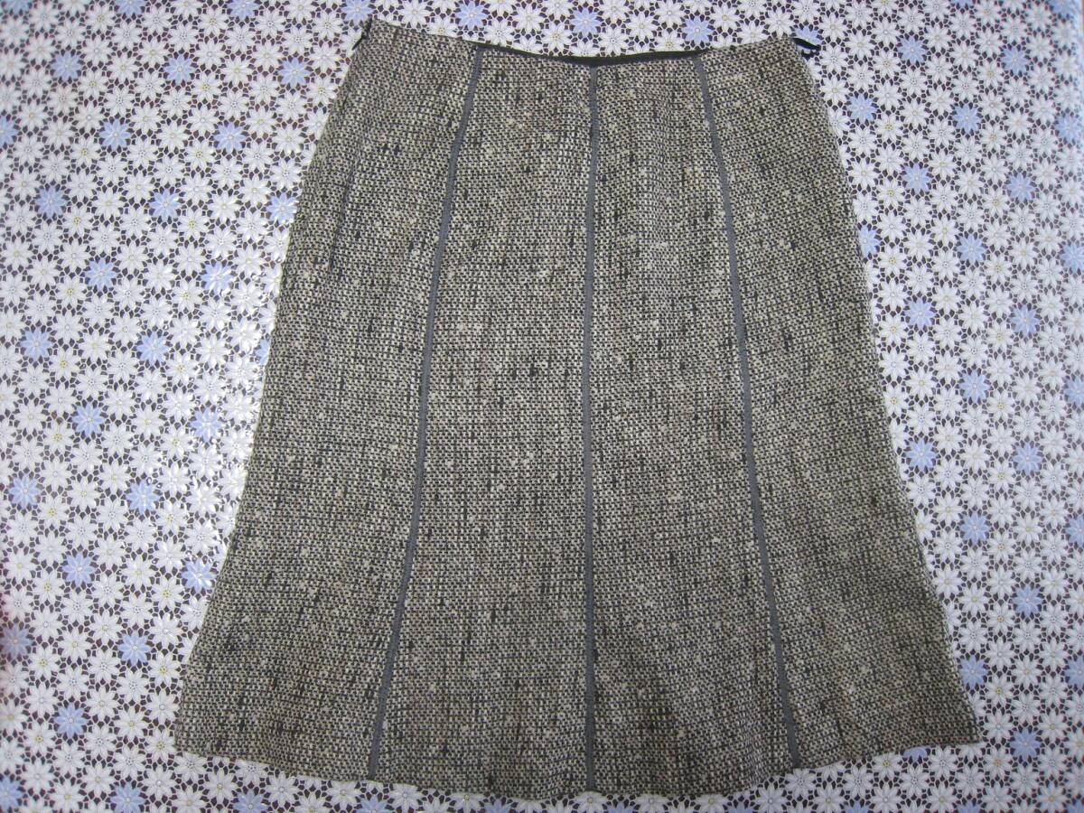 23区 大きいサイズ 羊毛 カシミヤ混 スカート 44拍卖