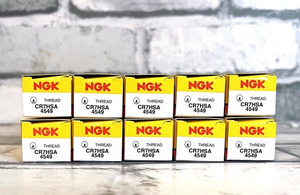 NGK CR7HSA (4549) 10個セット 新品 送料込 ヤマハ YB50 ('00~) 適合拍卖