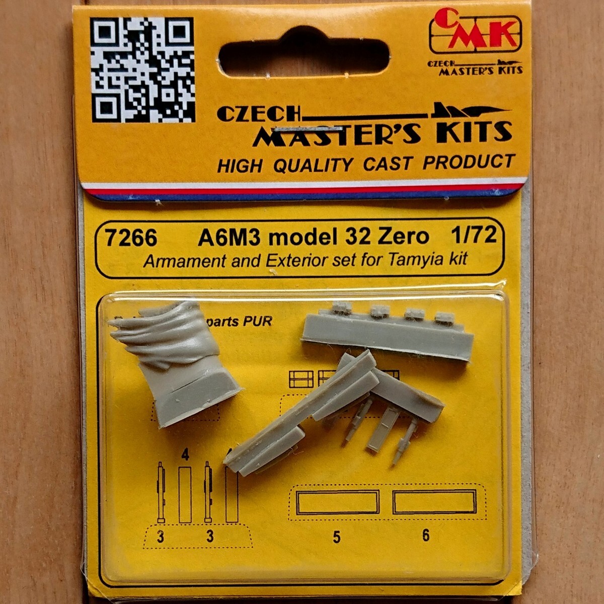 【新品、未組立】CMK No.7266 1/72 A6M3 Zero 零式艦上戦闘機 32型 Amament & Exterior set 武装 & 外装セット ② タミヤ用拍卖