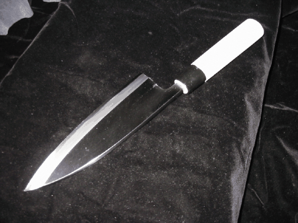 新品 堺プロ仕様本霞白出刃180mm出刃庖丁 仕上げ最高!太鼓判!拍卖