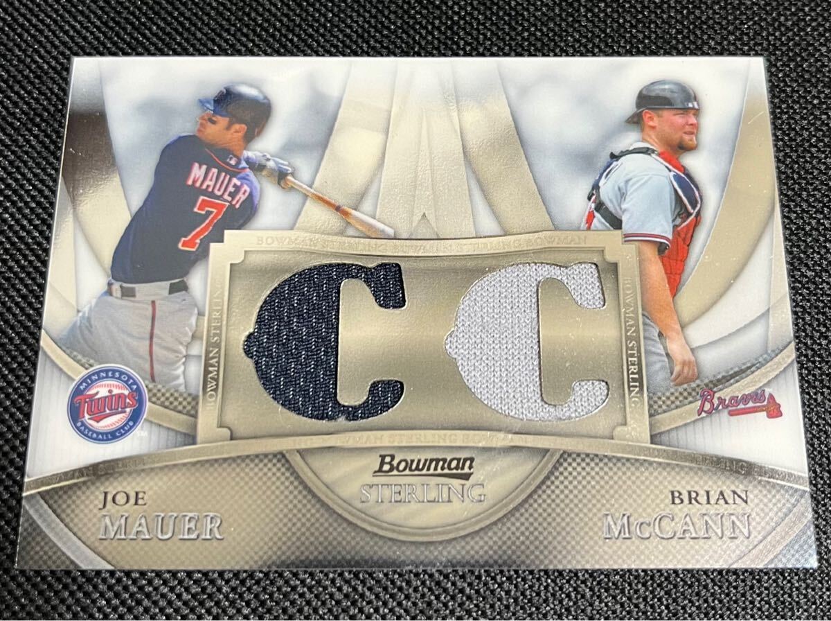 MLB 2010 BOWMAN STERLING DUAL RELIC BOXLOADER JOE MAUER / BRAIN McCANN マウアー&マッキャン デュアルジャージカード#BL-3 092/199拍卖