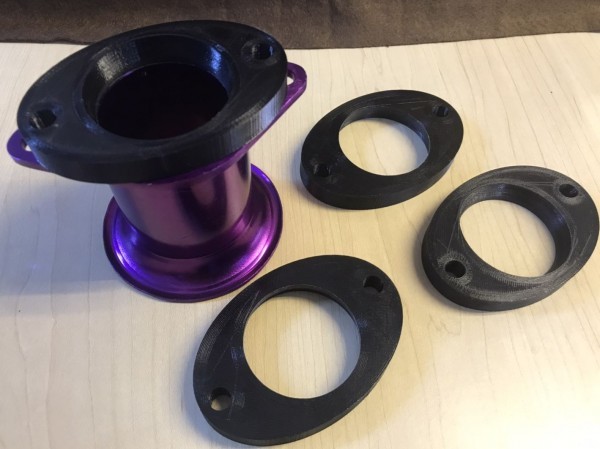 ファンネル 10mm延長 アダプタ AE101用 AE86 4スロ 4A-G 48mmから44mmへ拍卖