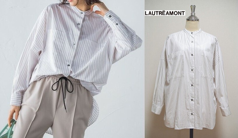 【SALE】◎美品!LAUTREAMONT【ロートレアモン】シルキーコットンドルマンスリーブブラウス♪定価15,000円+税 MADE IN JAPAN(日本製)拍卖