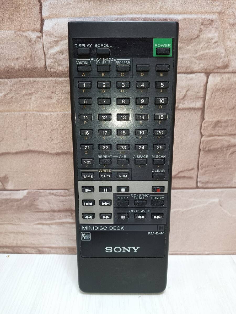 【赤外線発光確認済】SONY RM-D550 リモコン CDデッキ用 CDプレイヤー ソニー CD オーディオリモコン 純正拍卖