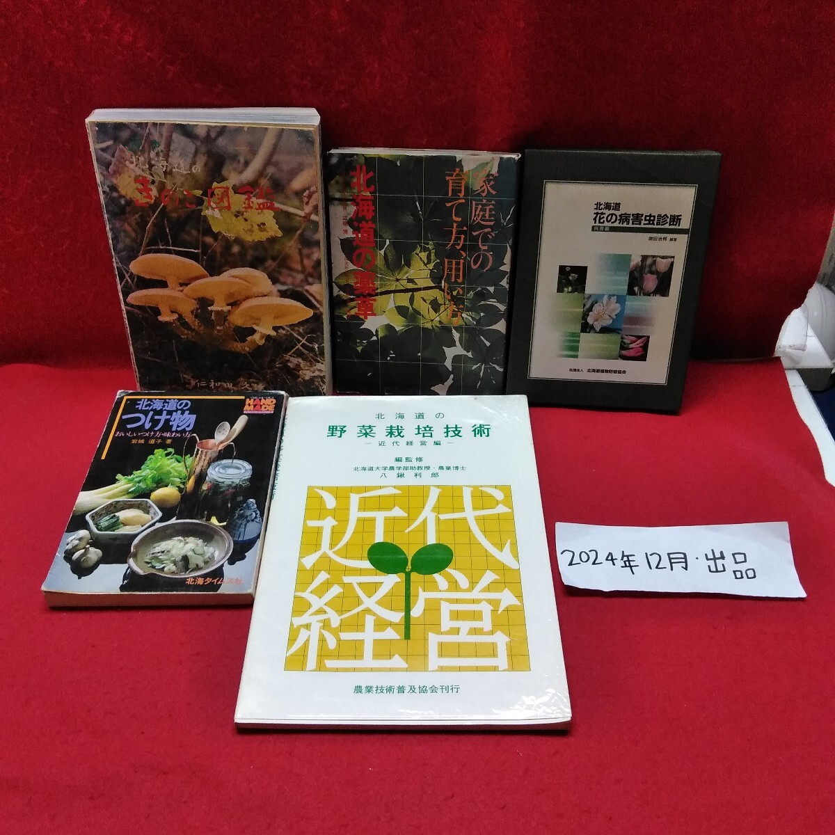 まとめ1-020/北海道関連本8冊セット きのこ図鑑 北海道の薬草 花の病害虫診断 北海道のつけ物 鉢植えのすべて 他/L11/20241227拍卖
