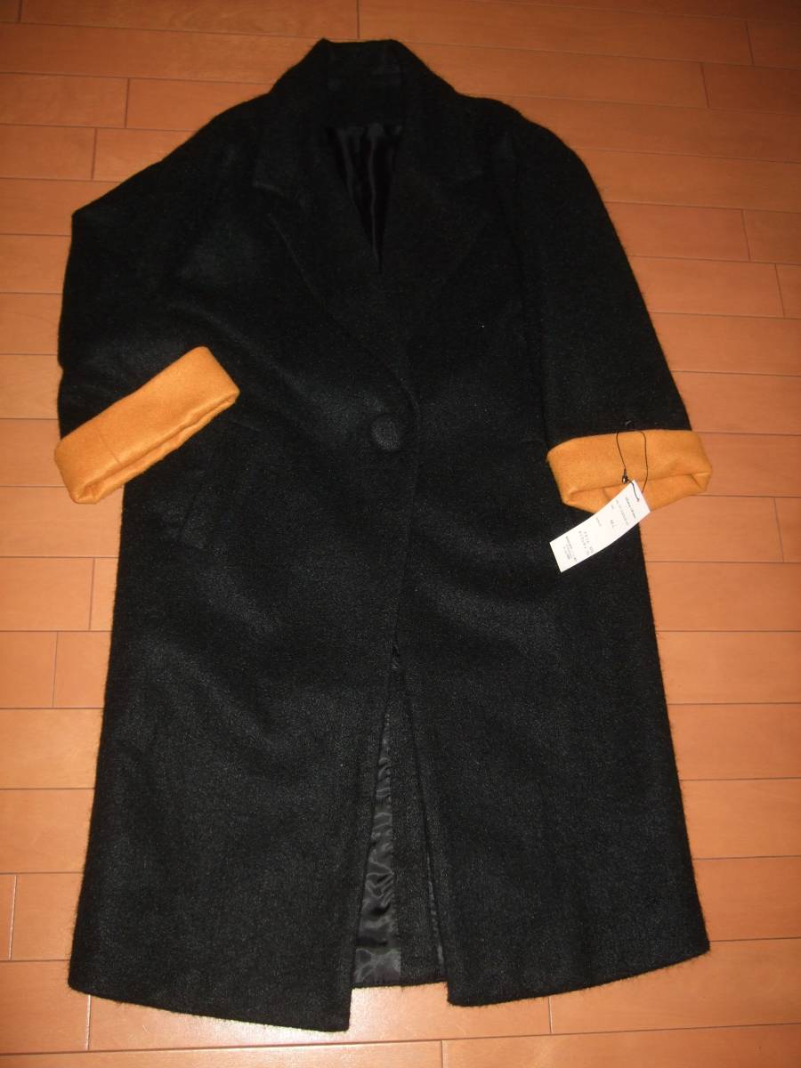 新品タグ付即決☆chou chouデザインチェスターコート☆ブラックM~L拍卖