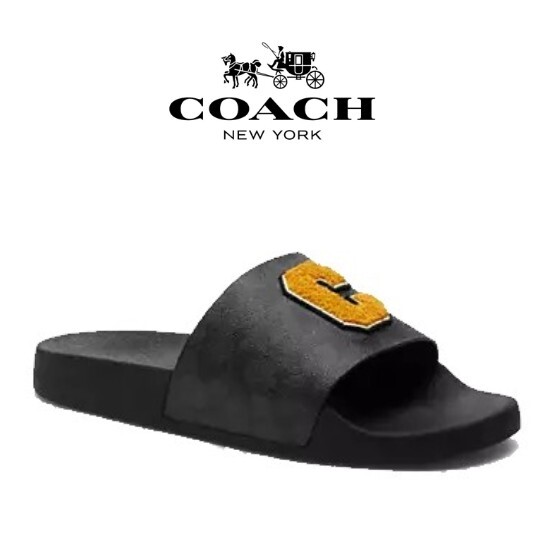 ◆新作!限定モデル!!◆新品/正規品◆【COACH★CZ348-9D】コーチ メンズ サンダル シグネチャー 定価22,000円 即決☆拍卖
