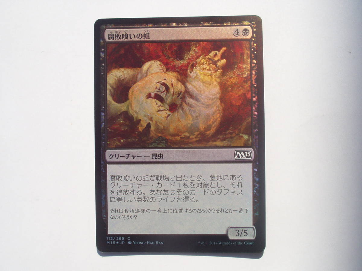 バイン MTG 腐敗喰いの蛆/Rotfeaster Maggot foil 日本語1枚拍卖