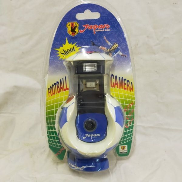 E06-20241218-002 A2-10未使用品 JFA日本代表 フットボールカメラ★35MM ストロボ内蔵型●SAMURAI BLUE/サムライブルー/フトボル/拍卖