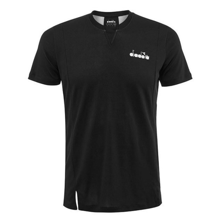 Diadora(ディアドラ)Easy Tennis Crew シャツ(EU:M)黒拍卖