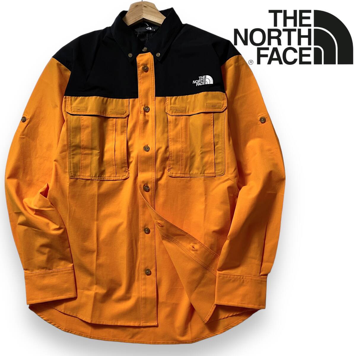 【M】新品 定価1.6万 ノースフェイス シャツジャケット THE NORTH FACE 高機能 軽量 長袖 ワークシャツ アウトドアウェア NR12101 ◆R1908拍卖