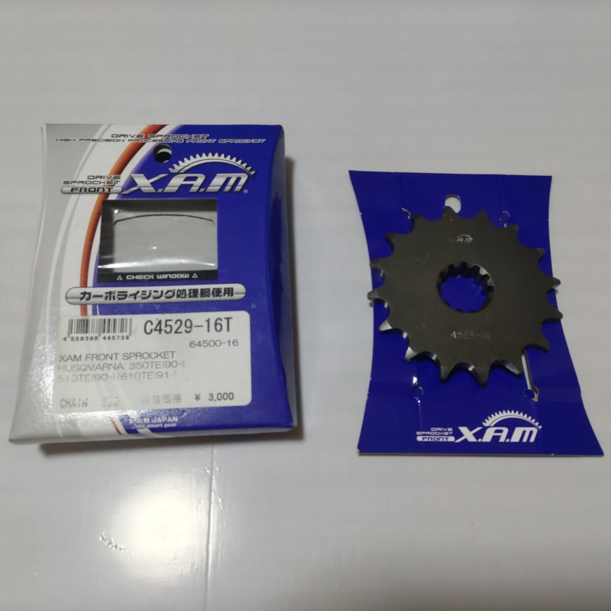 横浜発 XAM ザム C4529-16 スプロケットフロント ハスクバーナー 350TE 510TE 610TE 64500−16 HUSQVARNR 未使用 X.A.M 新品 拍卖
