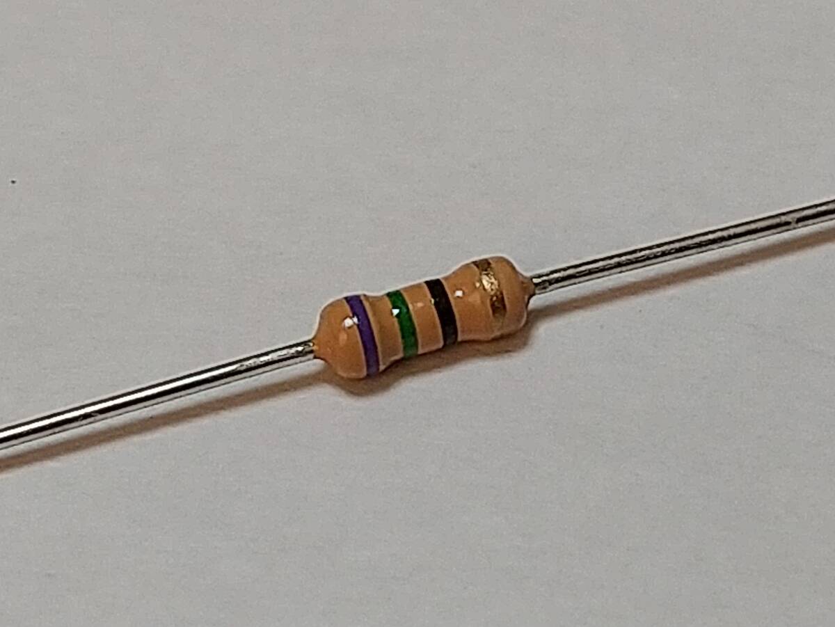 カーボン抵抗 1/4w 75Ω 【1セット30本】拍卖